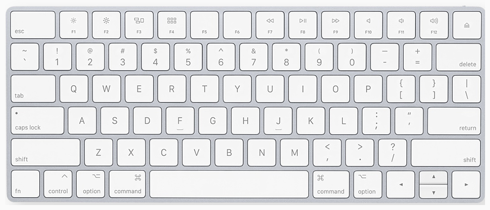 Un clavier de marque Apple.
